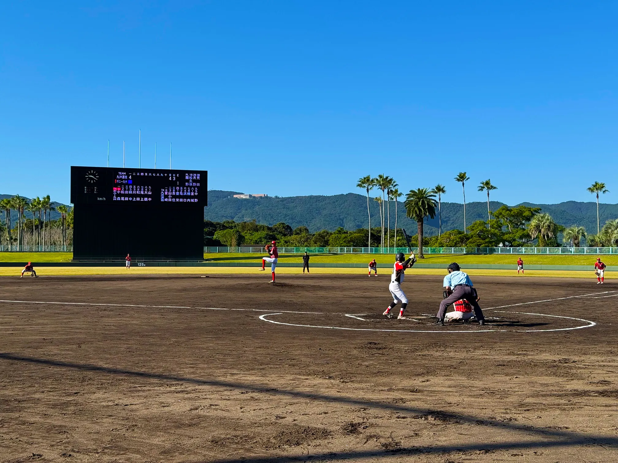 試合中の様子（2日目快晴）
