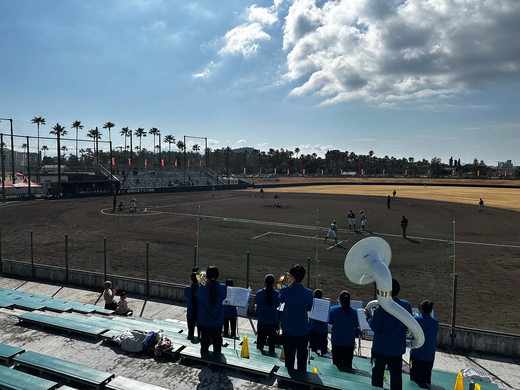 吹奏楽部の応援