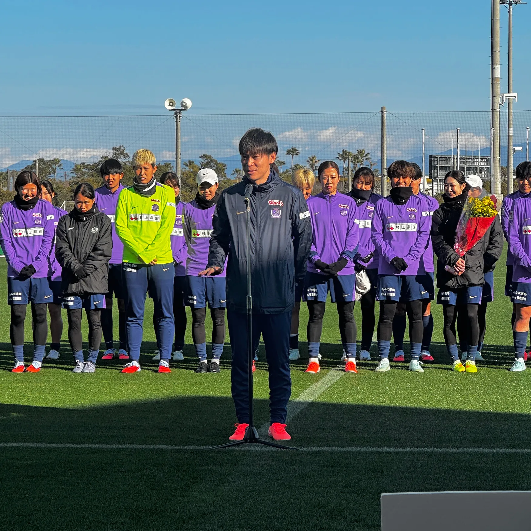 選手整列の様子