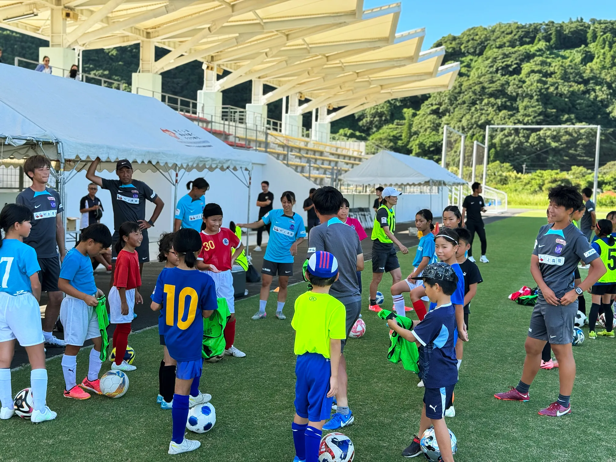 サッカー教室の様子