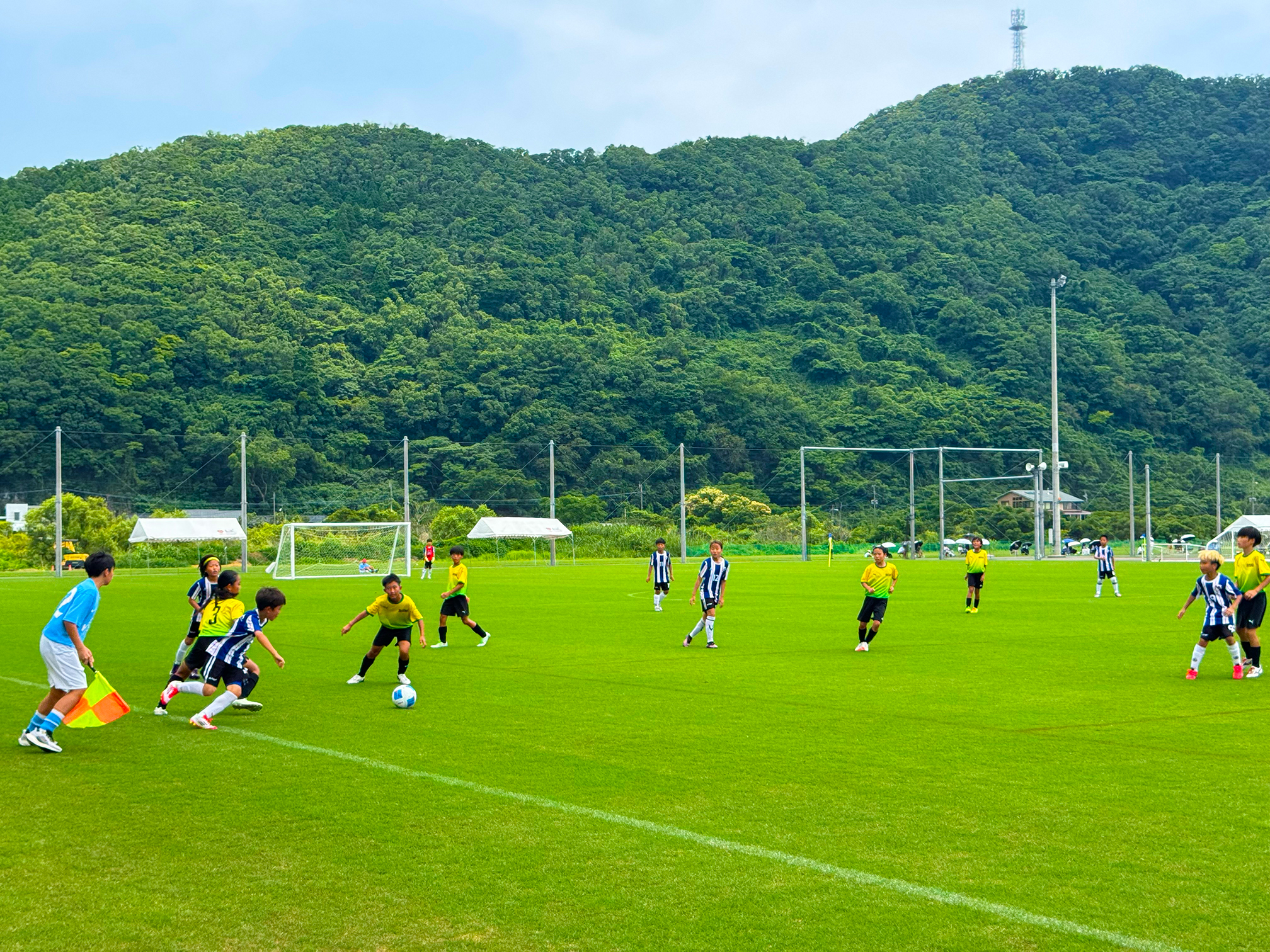 サッカーの試合風景